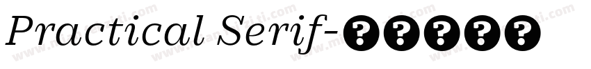 Practical Serif字体转换